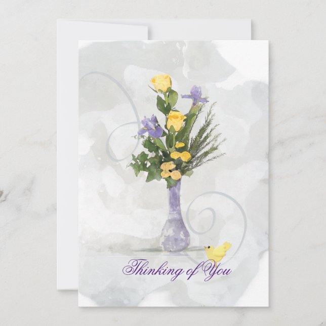 Iris & Gul ros tänker på dig (Framsida)