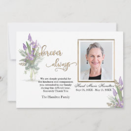 Iris - Guld Sympati Tack Personlig Foto