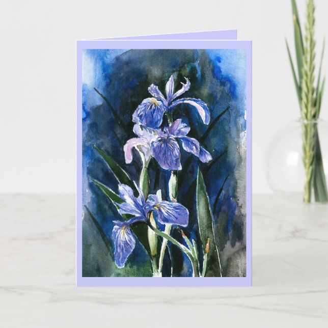 Iris Hälsning Card Kort (Framsida)