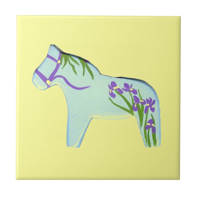 Iris Horse Tile Kakelplatta (Framsidan)