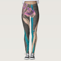 IRIS I BLACK TRYCKT Leggings