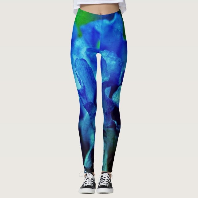 Iris i blått leggings (Framsida)