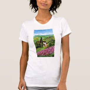 IRIS I TUSCANY/Grönt Lila Flower Fält Tee