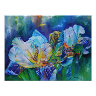"Iris II"-målning av Timothy Orikri Fototryck