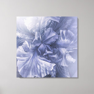 Iris-innerskönhetsjubileum silver hue canvastryck