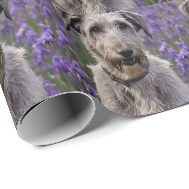 Iris Irish Wolfhound Presentpapper (Rullad Hörn)
