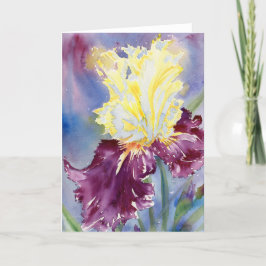 "Iris IX" Blank Notecard Tack Kort