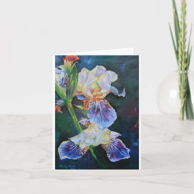 Iris jag målar av Timothy Orikri. Kort (Framsida)