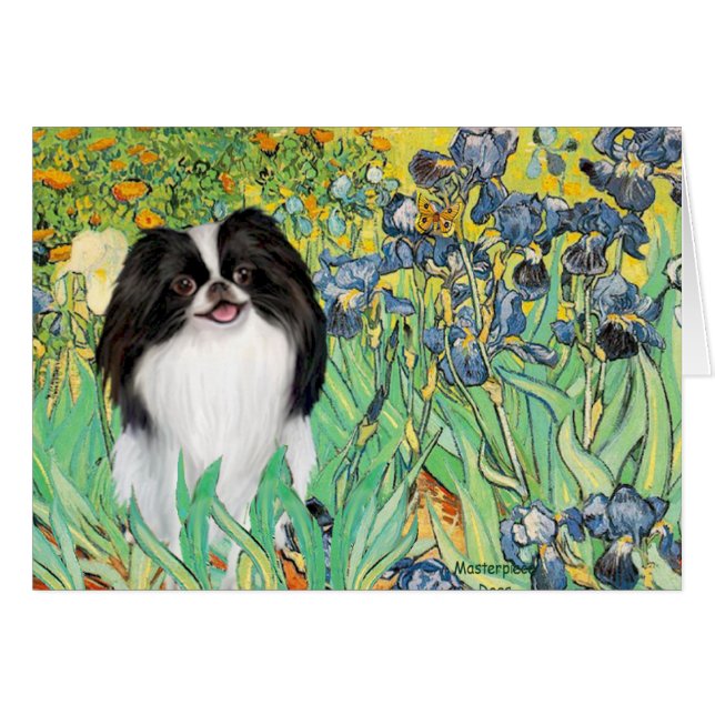 Iris - Japanska Chin 3 Hälsningskort (Framsidan Horizontal)