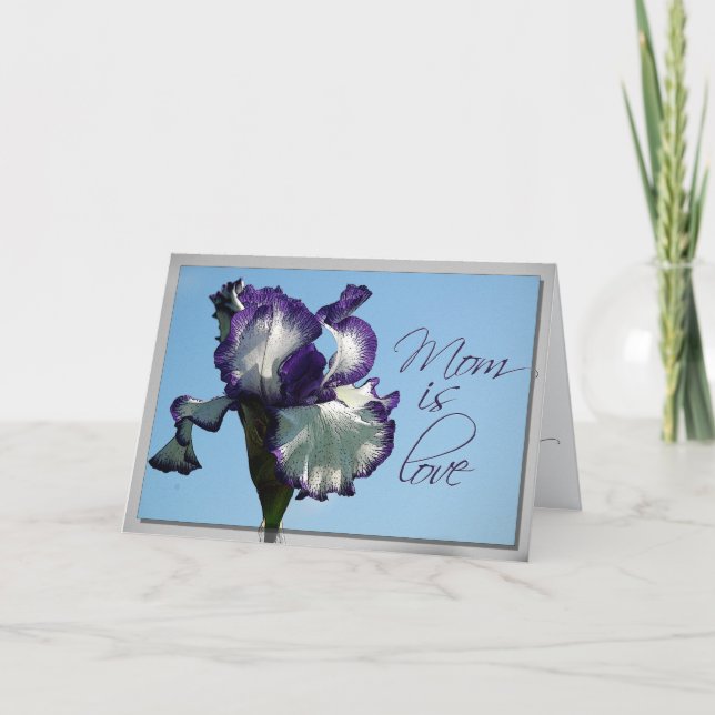 Iris Kärlek-kort för Mamma Tack Kort (Framsida)
