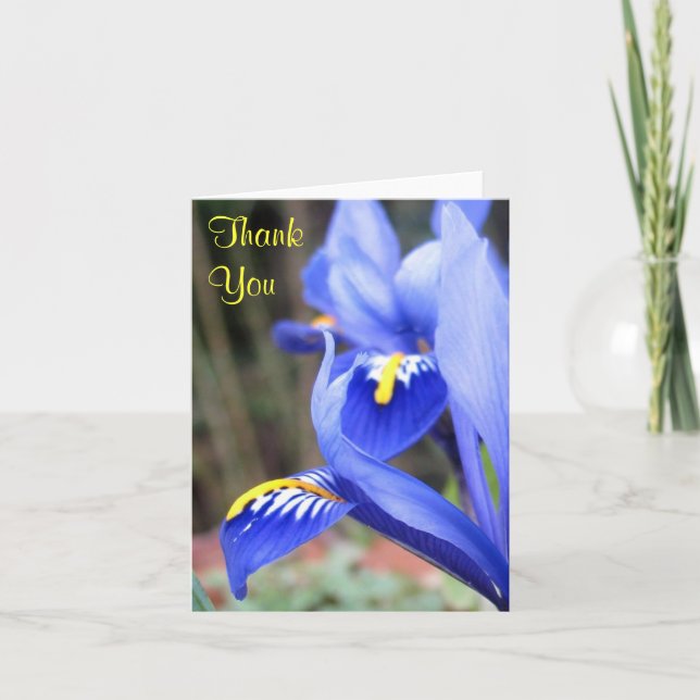 iris kronblad tack kort (Framsida)