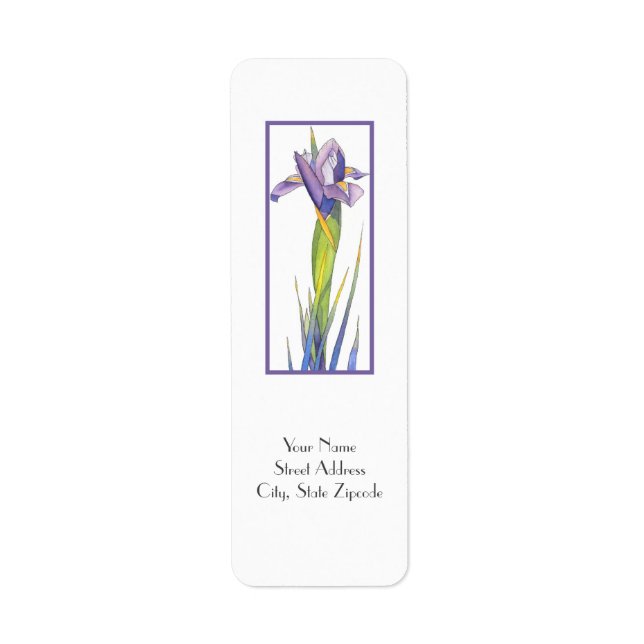 Iris Label Returadress Etikett (Framsidan)