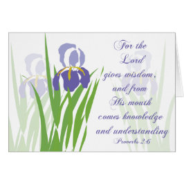 Iris, lord ge visdom Parakaleo-anteckningskort OBS Kort