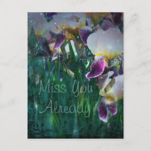 Iris Miss You-vykort Vykort