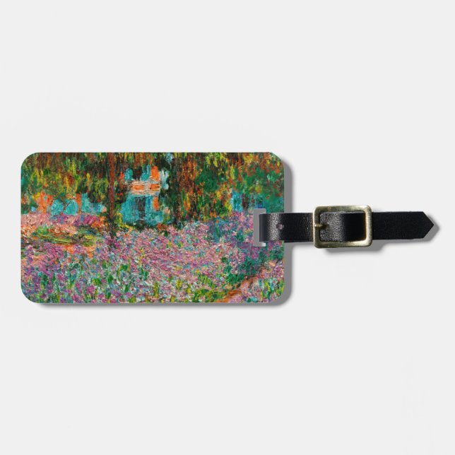 Iris Monet Trädgård Giverny blommor Bagagebricka (Horisontell Framsida)
