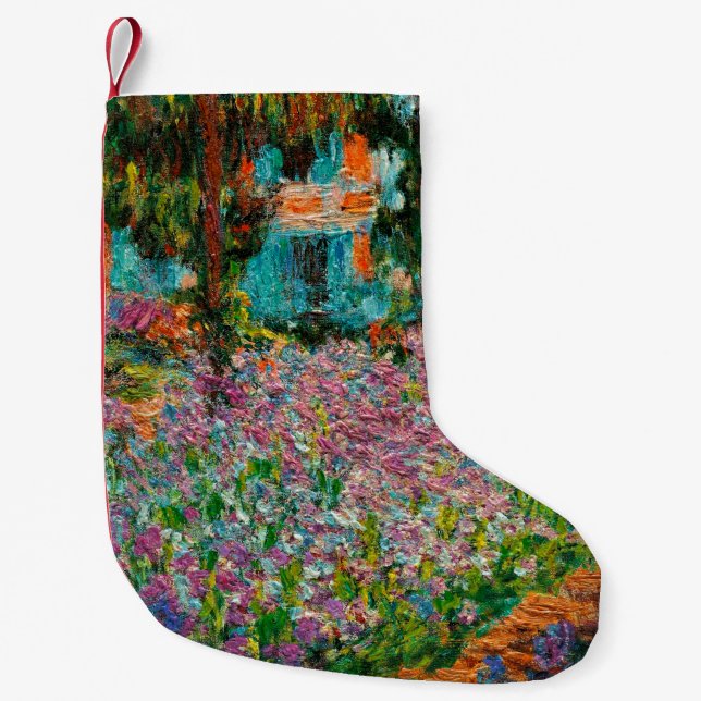 Iris Monet Trädgård Giverny blommor Liten Julstrumpa (Framsidan)