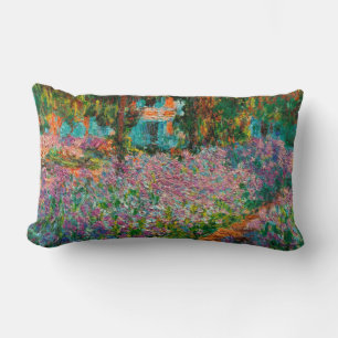 Iris Monet Trädgård Giverny blommor Lumbarkudde