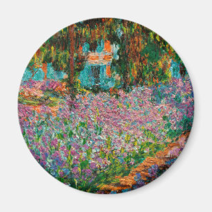 Iris Monet Trädgård Giverny blommor Magnet