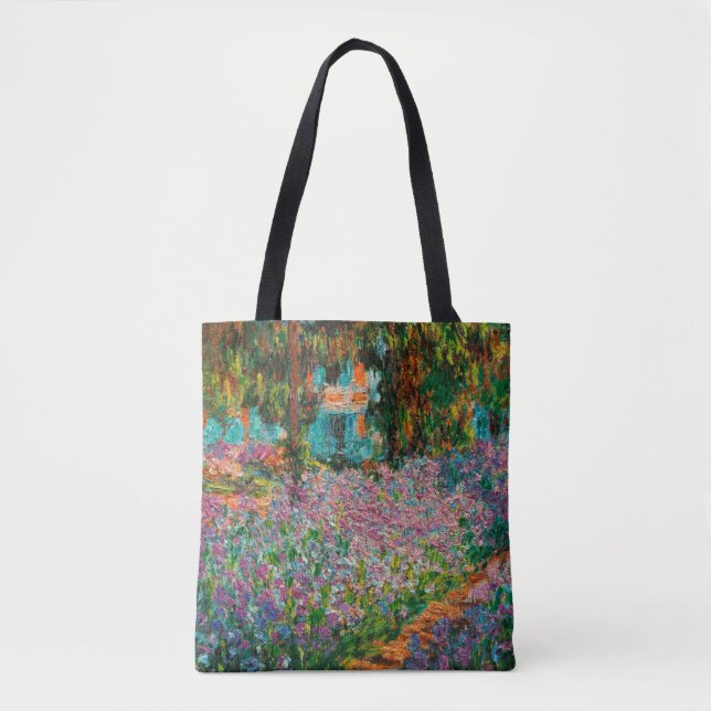 Iris Monet trädgård Giverny blommor Tygkasse (Framsida)