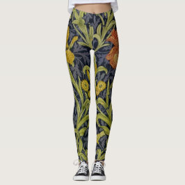 Iris Mönster (av William Morris) Leggings