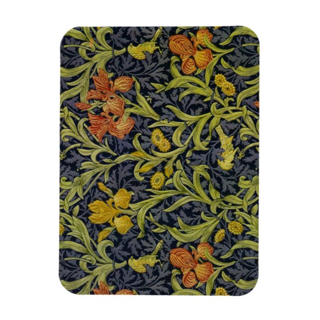 Iris Mönster (av William Morris) Magnet (Vertikal)