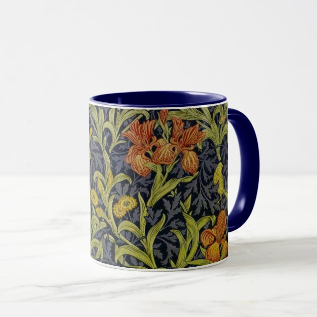 Iris Mönster (av William Morris) Mugg (Framsida höger)