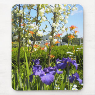 Iris N Daylilies Mousepad Musmatta