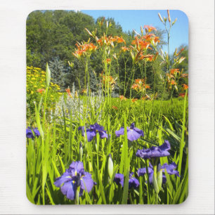 Iris N Daylilies trädgård Mousepad Musmatta