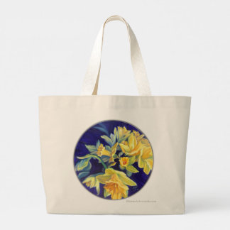 Iris och Daffodils Tote Bag Jumbo Tygkasse