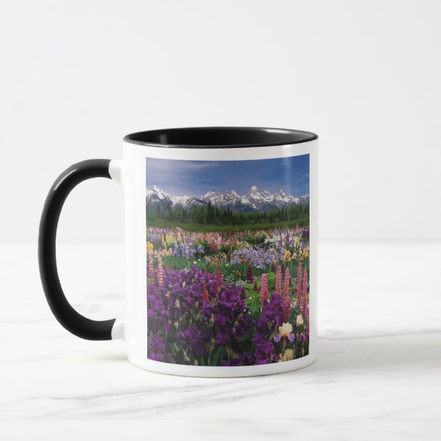 Iris och Lupine trädgård och Teton Range, Mugg (Vänster)