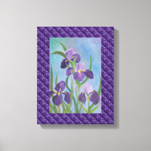 Iris-omslaget arbetsyta canvastryck
