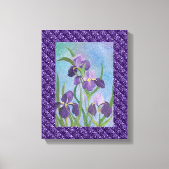 Iris-omslaget arbetsyta canvastryck (Framsida)
