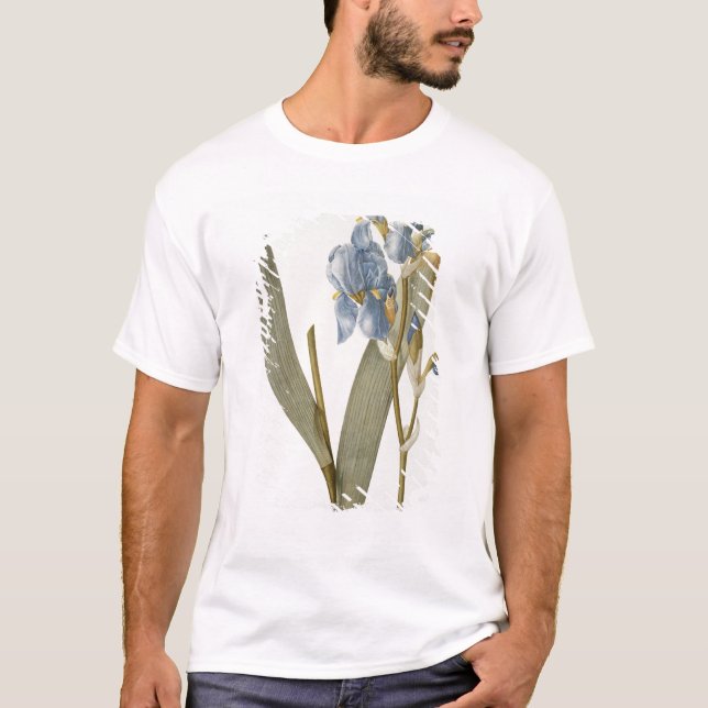 Iris Pallida, från "Les Liliacees", 1812 Tee Shirt (Framsida)