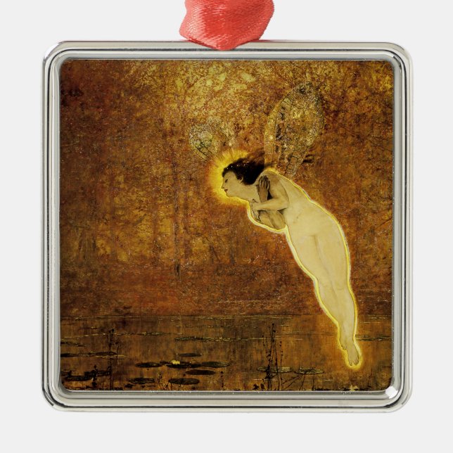 Iris, Regnbågens anda Julgransprydnad Metall (Framsidan)