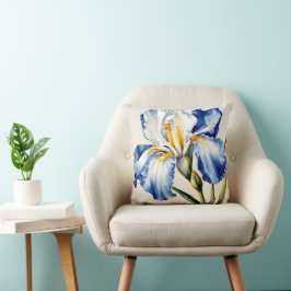 Iris Schwertlilie blau weiß - Aquarell-Design | Kudde