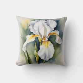 Iris Schwertlilie weiß - Aquarell-Design |  Kudde