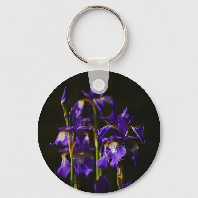 Iris Sibirica Keychain Nyckelring (Framsida)