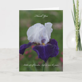Iris Sympathy Tack You Card