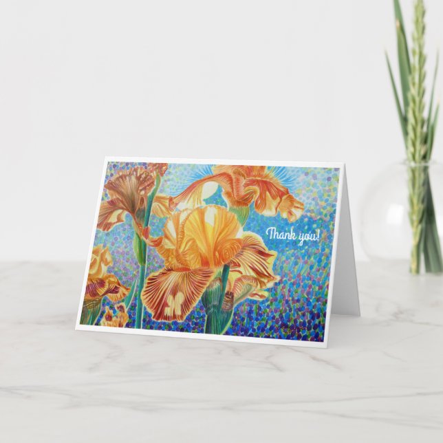 Iris Tack Notecard Kort (Framsida)