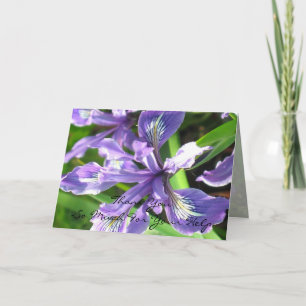 Iris Tack Notecard Kort