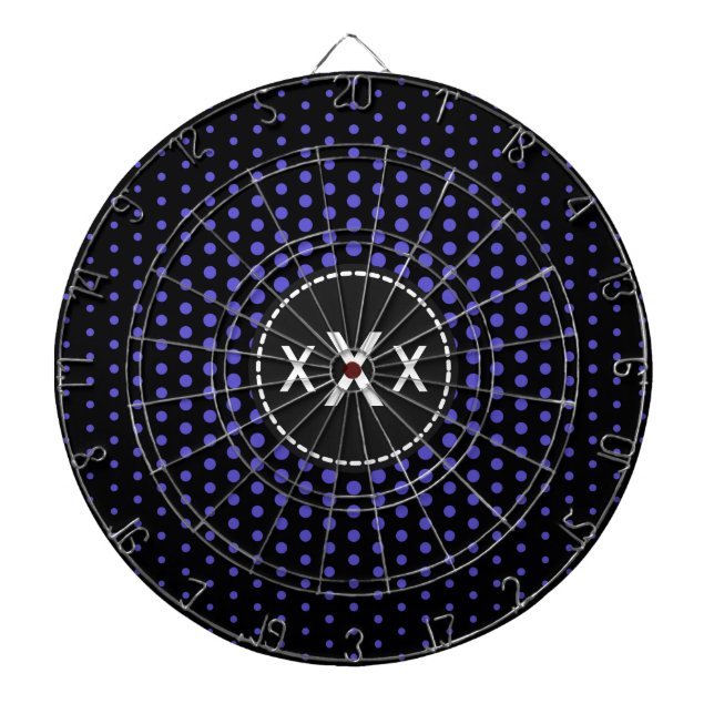 Iris Techno Dots Modern Monogram Piltavla (Framsidan)