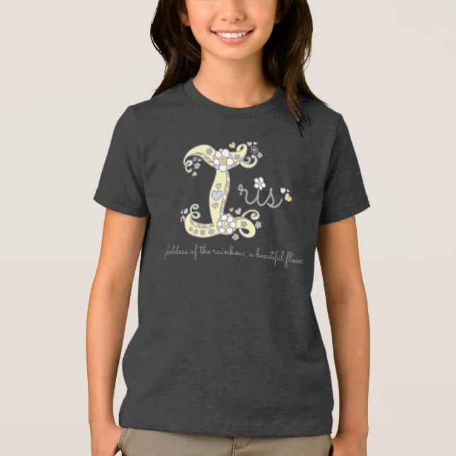 Iris-tjejer I namn betyder monogram Tee (Framsida)