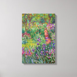 Iris trädgården i Giverny av Claude Monet Canvastryck