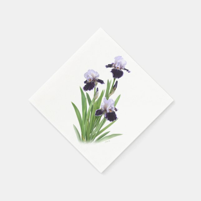 Iris Trio Pappersservett (Hörn)