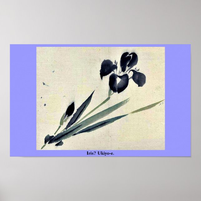 Iris? Ukiyo-e. Poster (Framsidan)