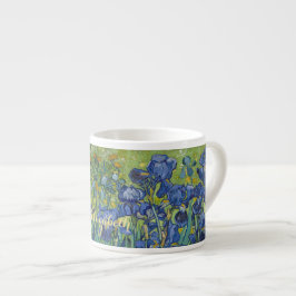 Iris Van Gogh Vintage Blommigt Art Flowers Monogra Espressomugg