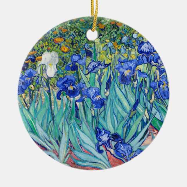 Iris Vincent van Gogh     Julgransprydnad Keramik (Framsidan)