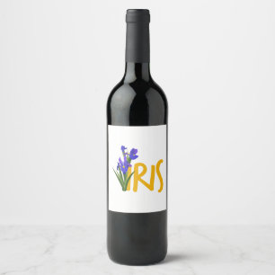 Iris Vinflaska Etikett