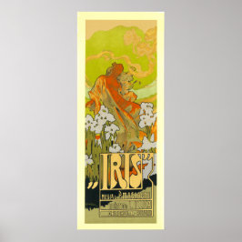 IRIS Vintage Fransk Reklam Poster