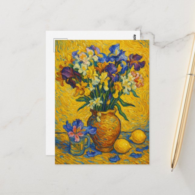 Iris-vykort Vykort (Fram/Back In Situ)